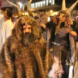 Krampus in the Crosswalk