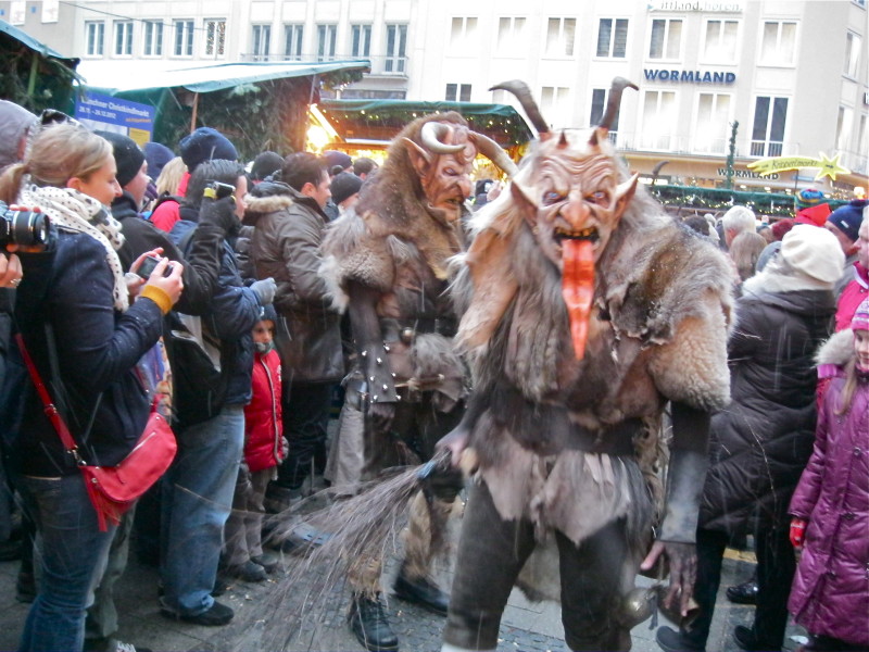 Krampuslauf at Munich Christmas Market